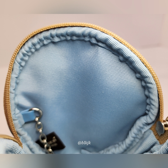 Coach Sea Horse Signature Coin Purse *Light Khaki/Blue* EUC - Picture 14 of 17